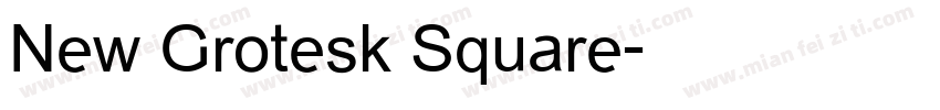 New Grotesk Square字体转换